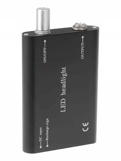 Бинокулярные лупа очки с подсветкой 3.5х, серебряный кейс-2